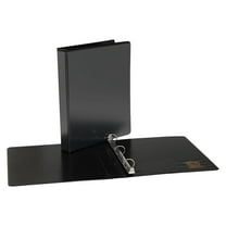 Staples 358167 CintBllTer .5-Inch Round 3-Ring View Binder Black (21683)