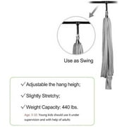 Sensory Swing Indoor Therapy Swing for Adults Kids and Teens W/More Special Needs Sensory Great for Autism,Has A Calming Effect On Children Needs (Gray)