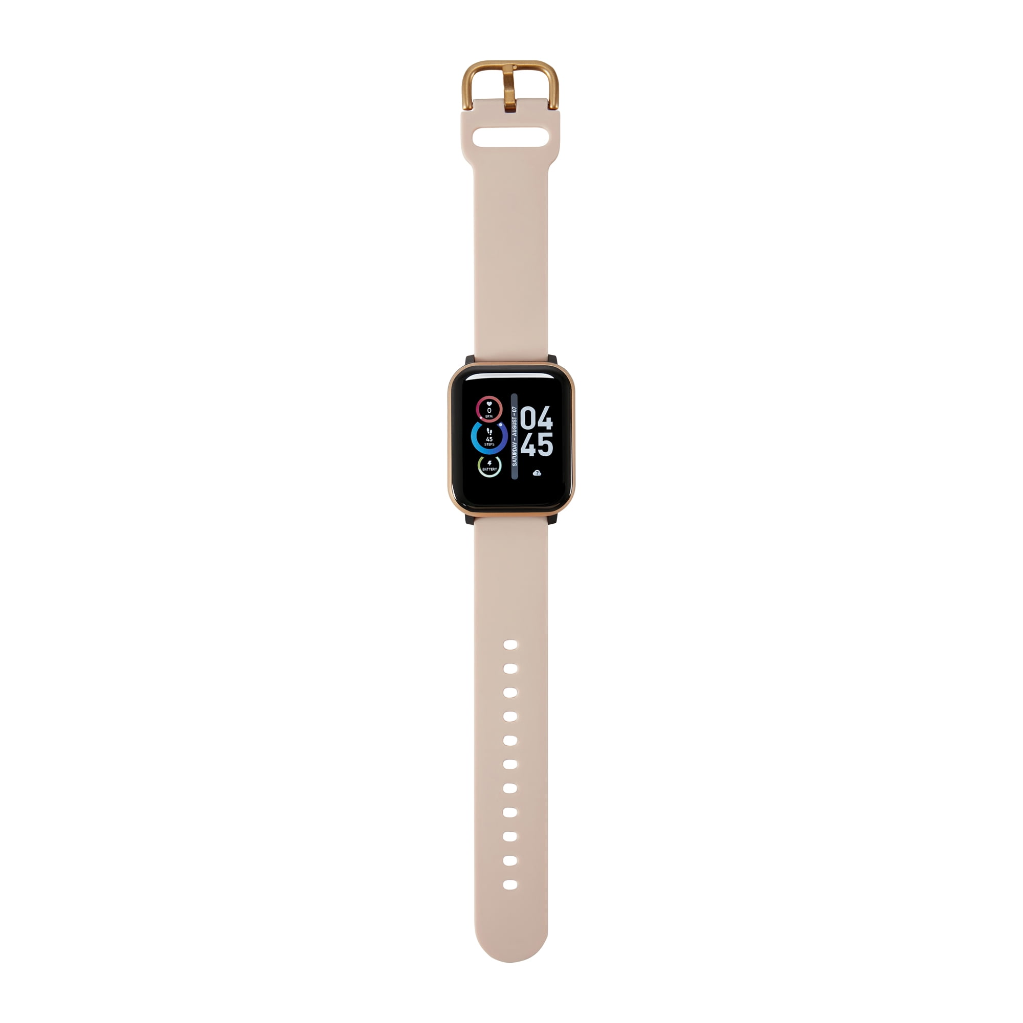 Itech Fusion 2S Unisex Adult Smartwatch w/ Multi-Sport, Gold/Beige