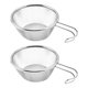 thumbnail image 1 of Mesh Strainer Kitchen Colander Set For Cooking Equipment 16.5x12.2cm Straining 2Pcs, 1 of 4