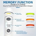 thumbnail image 3 of Forehead and Ear Thermometer, Infrared Thermometer for Baby & Kid & Adult, 1s Fast Reading with 2 Colors Backlight Fever Alarm and 20 Memories Recall, 3 of 8