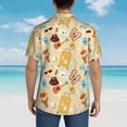 thumbnail image 6 of Fotbe Summer Travel Hawaiian Shirt for Men Unisex Summer Beach Casual Short Sleeve Cotton Linen Button Down Shirts-3X-Large, 6 of 9