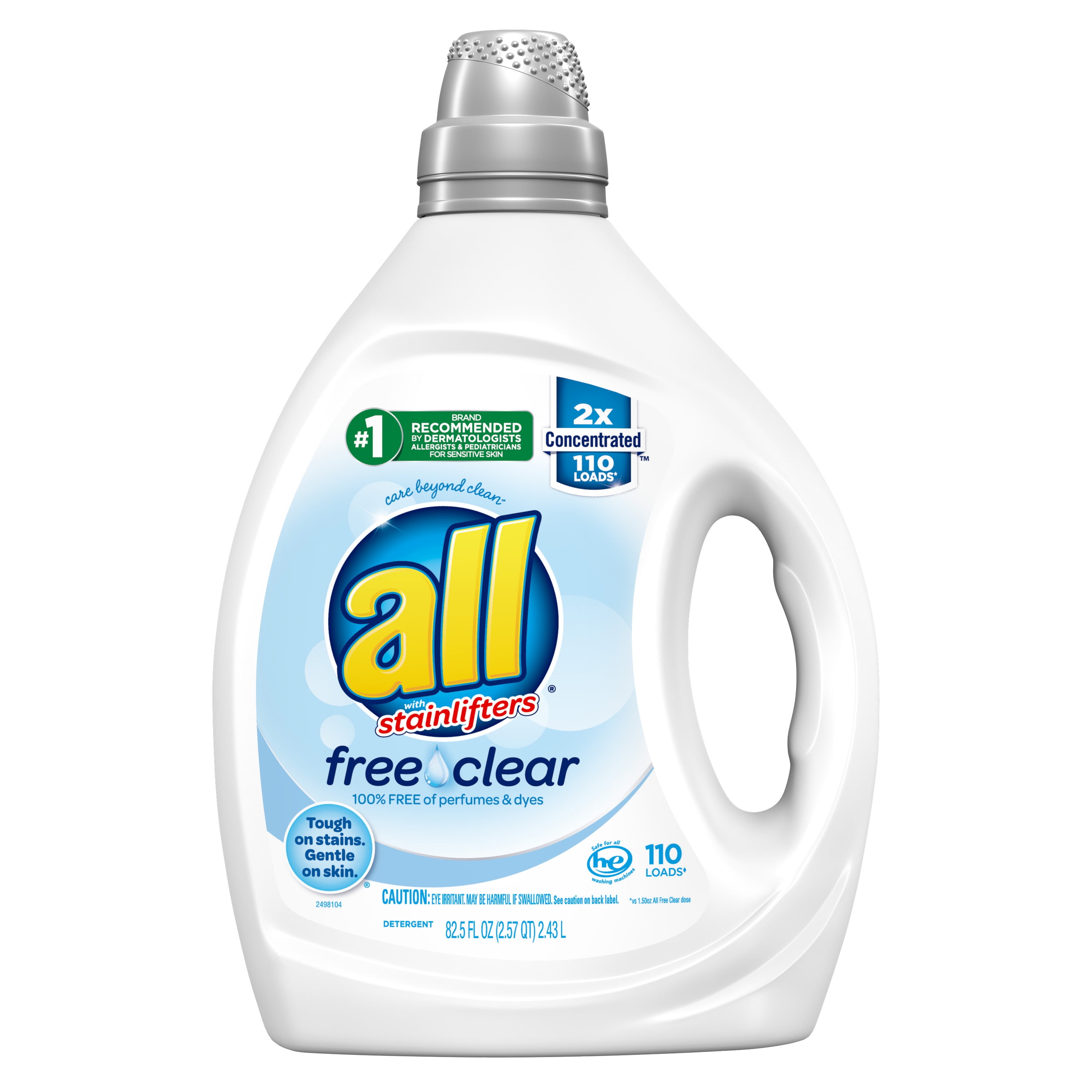 All Free Clear For Sensitive Skin 110 Loads Liquid Laundry Detergent 