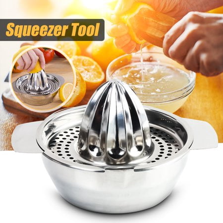Stainless Steel Juicer Fruit Lemon Squeezer with Bowl Juicer