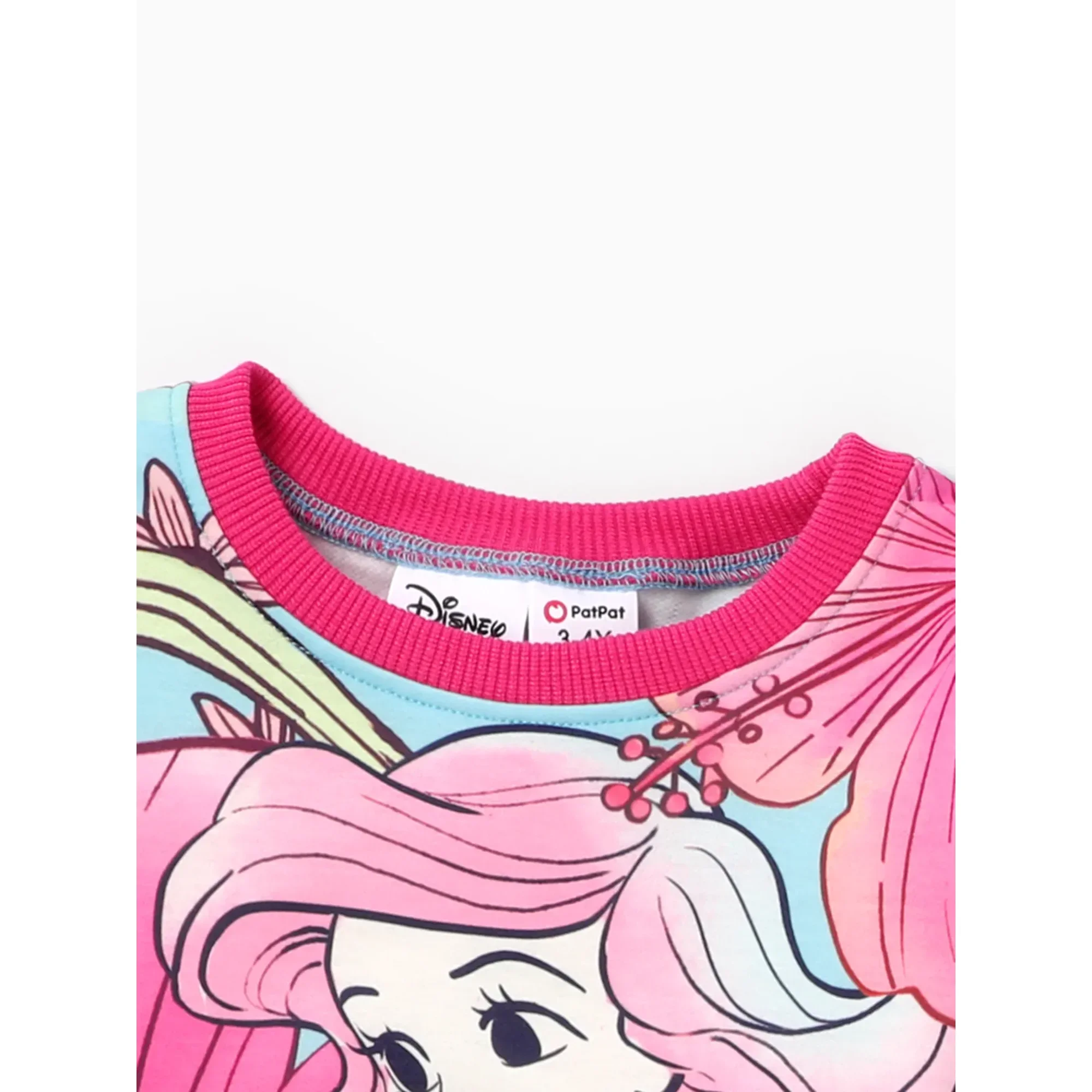 Disney Princess Baby Toddler Girl Sweatshirts and Jogger Pants 2Pcs Ariel Cinderella Jasmine Girls Clothing Sets Size 2-6