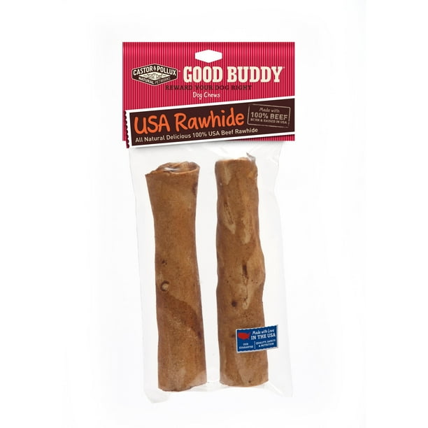 Castor & Pollux Good Buddy USA Rawhide Sticks Dog Treats, 7"