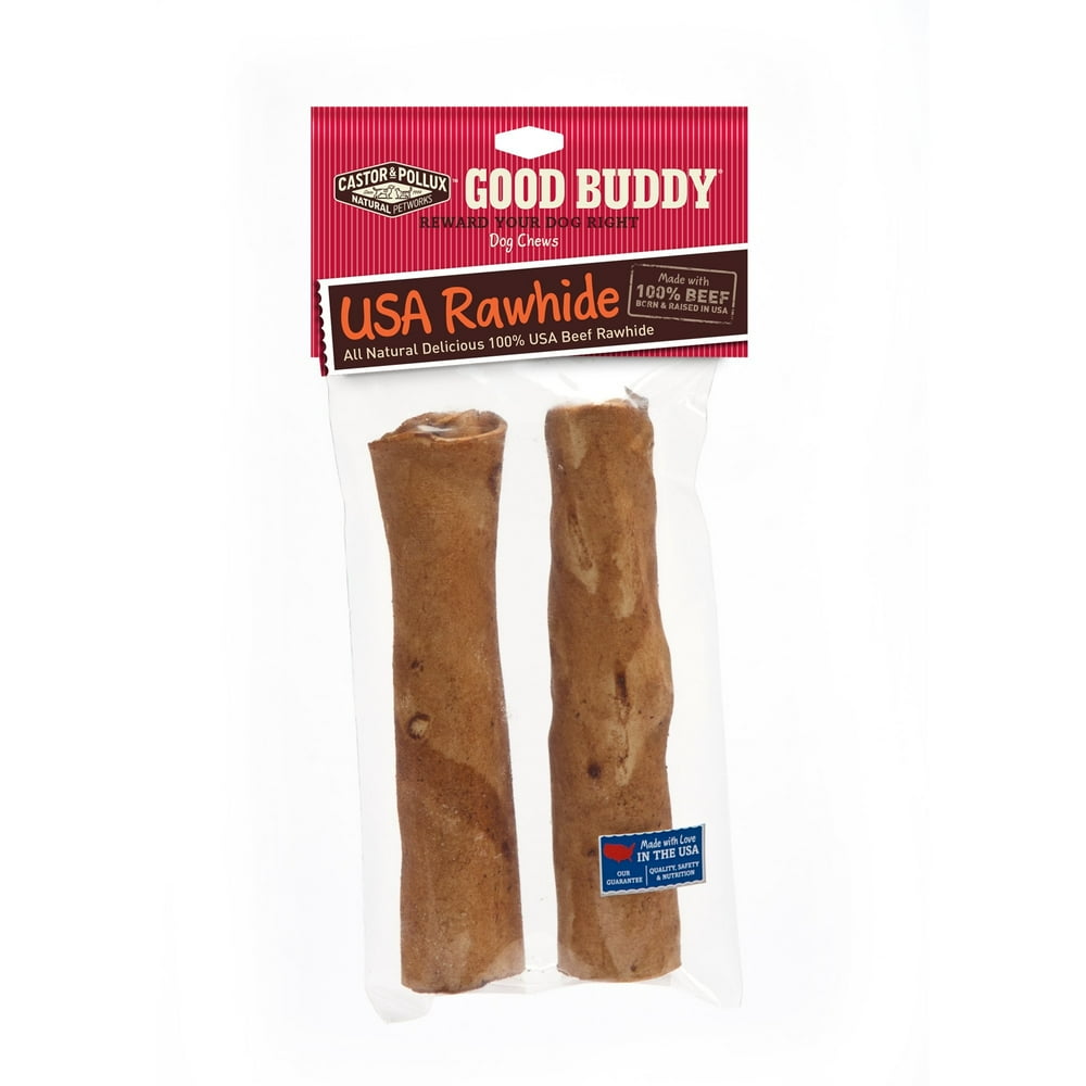 Castor & Pollux Good Buddy USA Rawhide Sticks Dog Treats, 7" Walmart