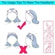 thumbnail image 4 of Diadema de spa - 3 piezas Diademas con lazo para niñas y mujeres Diadema elástica suave y encantadora con juego de brochas de maquillaje, envolturas para el cabello Bandas de maquillaje Diadema de, 4 of 6