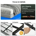 thumbnail image 6 of Floating Bed Frame King Size with LED Lights, Metal Platform King Bed, No Headboard, No Box Spring Needed, Easy to Assemble, 6 of 9