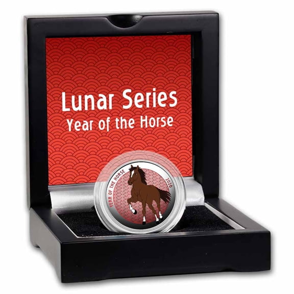 1 oz Silver CNY Holographic Proof - 2026 Year of the Horse