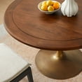 thumbnail image 4 of Lippa Dining Table in Brass Walnut, 4 of 7