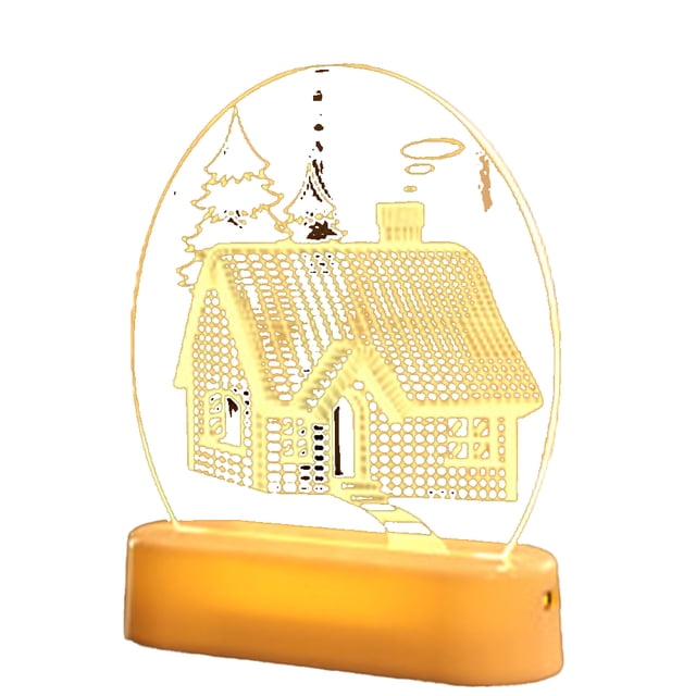 Luces LED navideñas acrílicas, luces decorativas, decoraciones navideñas, adecuadas para decoración de fiestas en el hogar