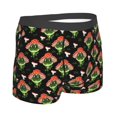 thumbnail image 2 of Rateoe Frogs In Mushroom Hats Mens Boxer Briefs Poly Spandex Performance Boxer Briefs Underwear Hem Boxer Briefs - Small, 2 of 8