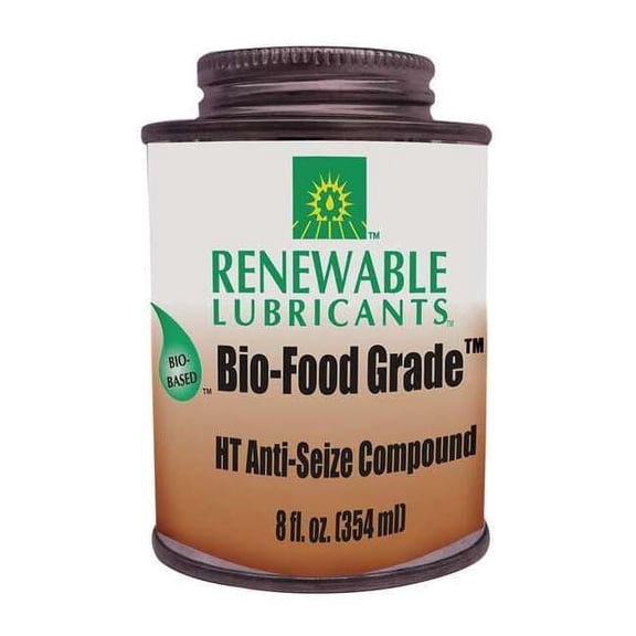 Renewable Lubricants Anti-Seize,Grease,8 oz,Brush Top Can 87561
