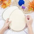 thumbnail image 2 of OUSITAID Basket Bottom Shaper 2Pcs DIY Easy to Use Practical Flower Shape Wood Bottom Base Shaper, 2 of 4