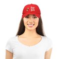 thumbnail image 5 of DALIX Save The Bees Baseball Cap Dad Hat Embroidered Womens Girls in Red, 5 of 6