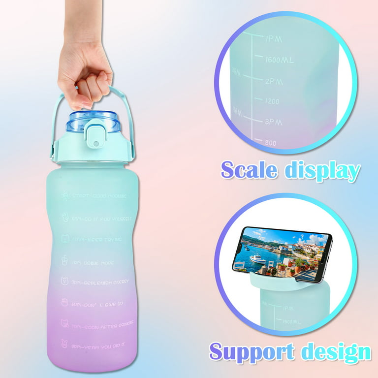 Large Capacity Gradient Luxury Sport Water Bottle Portable