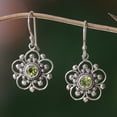 thumbnail image 3 of NOVICA Peridot flower earrings, 'Nature's Gift', 3 of 10