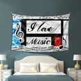 thumbnail image 3 of ZICANCN Funny Tapestry for Bedroom Aesthetic,Music Love Appreciation Pattern Wall Tapestry for Living Room 60x40 Inches, 3 of 8