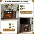 TV Stand with Fireplace for 55'' TV Electric Fireplace TV Stand W