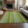 thumbnail image 6 of Addison Rugs Mayfield Washable Transitional Stripes Green Rectangle Rug, 10' x 14', 6 of 6
