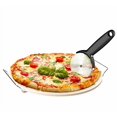 thumbnail image 2 of Chef's Star 15 Inch Ceramic Pizza Stone for Oven, Outdoor and Indoor Chrome Plated Serving Rack Pizza Pan with Pizza Cutter, 2 of 4