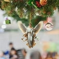thumbnail image 4 of Hxlamzoo Flat Angel Car Pendant - Rearview Mirror Hanging Ornament for Safe Driving Blessing, Holiday Gift Decor with Easy Installation (Fashionable Interior Accessory), 4 of 4