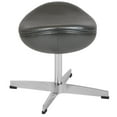 thumbnail image 2 of Gray LeatherSoft Ottoman, 2 of 3