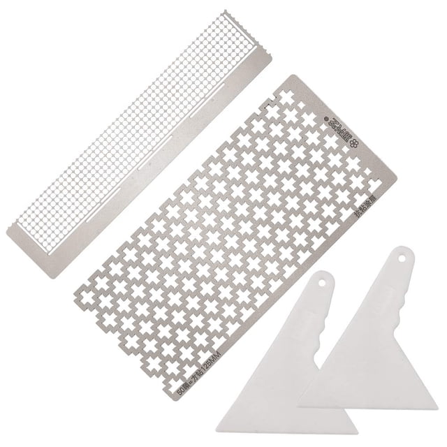 DIY Diamond Painting Tools with Ruler Diamond Drawing Tool and Plastic Scraper White 4pcs/set