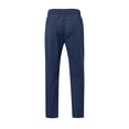 thumbnail image 5 of European Solid Color Splicing Pocket Elastic Straight Leg Pants For Men Casual Loose Trend Foreign Trade Sports Pants, 5 of 5