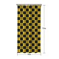 thumbnail image 5 of Yellow and Black Checkerboard Checkered Pattern Shower Curtain 36"x72" ,Bathroom Decorative Shower Curtains Set with 12 Hooks,Modern Waterproof Washable Shower Curtain, 5 of 6