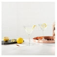 Cascata 9 Ounce Stemmed Martini Glasses Set Of 6 Tempered Martini