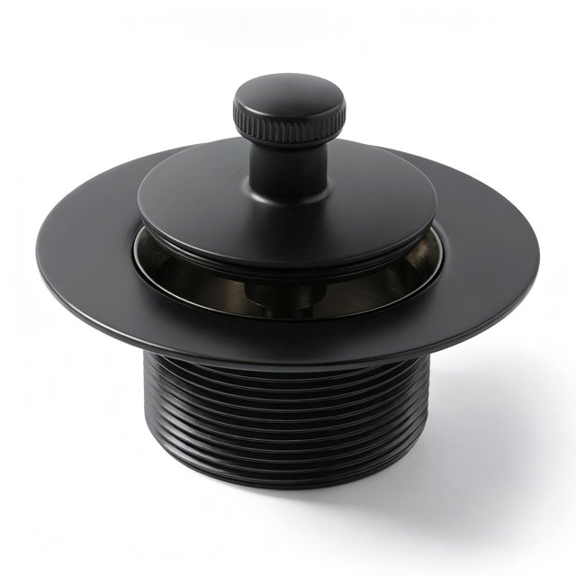 Desagüe para bañera SUPPLYGIANT Lift Turn de 1,5" negro mate
