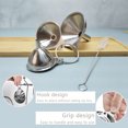 thumbnail image 3 of AMZVIO 3pcs Metal Stainless Steel Funnel, Kitchen Funnel Set of 3( Large to Small)Food Grade Mini Kitchen Funnels for Transferring Liquid Fluid Essential Oils Powder Spices,Dishwasher Safe, 3 of 9