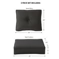 thumbnail image 3 of Sunbrella 2-Piece Outdoor Deep Seat Cushion Set in Canvas Coal, 3 of 9