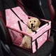 thumbnail image 3 of Transportín portátil para coche con asiento elevador para mascotas, silla de seguridad de viaje para perros, asiento delantero del coche. Impresión de hueso rosa, 3 of 8