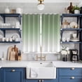 thumbnail image 2 of Sage Green Kitchen Curtains 63 Inch Length, Farmhouse Sage Green Ombre Grommet Top Bedroom Living Room Curtains, Light Filtering Cafe Curtain Drapes 2 Panels Set 84''x63'', 2 of 9