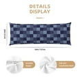 thumbnail image 3 of Fotbe Blue Gingham Buffalo Check Funda para Almohada Corporal con Diseño, Funda de Microfibra Ultrasuave de 20x54 Pulgadas, Ropa de Cama Elegante, 3 of 7
