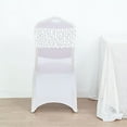 thumbnail image 3 of BalsaCircle 5 White 10" Big Payette Sequined Chair Sashes Events Catering, 3 of 8