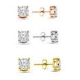 thumbnail image 5 of Natalia Drake 1/10 Cttw Round Brilliant Cut Diamond Stud Earrings for Women in Yellow Gold Plated Sterling Silver, 5 of 7
