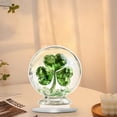 thumbnail image 4 of St. Patrick’s Day Decorations - 4-Leaf Clover Acrylic Centerpiece, Lucky Shamrock Table Decor, Green Party Supplies, Irish Holiday Home & Office Accent, 4 of 9