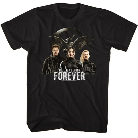The Hunger Games Fire Will Burn Forever Black T-Shirt