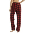 thumbnail image 2 of YUSHOW Women Fleece Pajama Pants Plaid Pjs Bottoms Soft Comfy Sleep Lounge Pj Pants M, 2 of 7