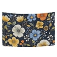 thumbnail image 6 of Yayeee Tapestry Wall Hanging for Bedroom 60" x 40" Living Room Home Wall Art Decor, Navy Floral Pattern, 6 of 7