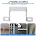 Entireivity 4pcs Pipe Clamp Square Tube Clamp Bracket 2x2 Inch Pipe ...