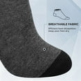 thumbnail image 2 of Loritta 18 Pairs Mens Ankle Socks Size 6-12, Low Cut Men's Socks Value Pack Breathable Black/White/Gray, 2 of 6
