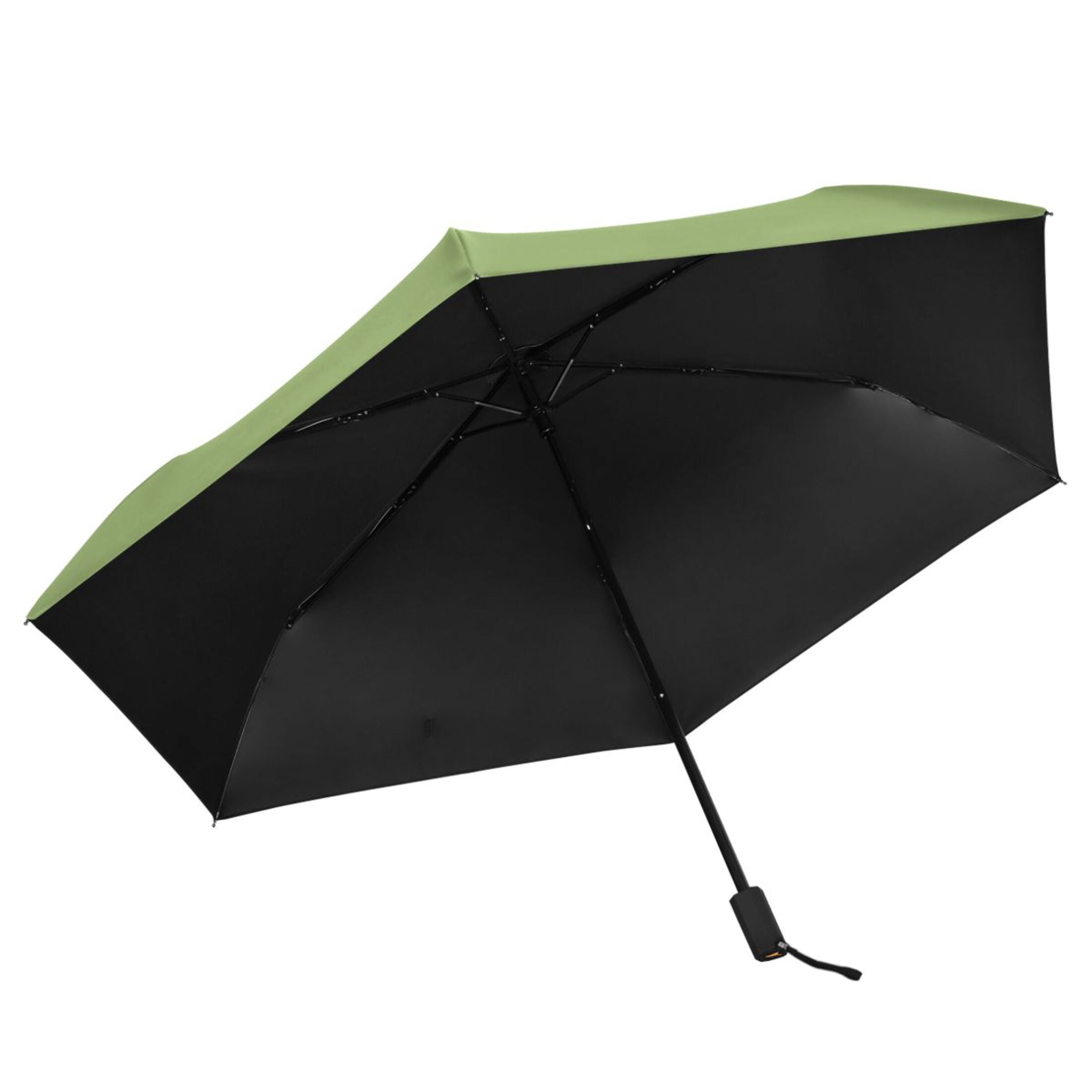 Leaf Green Compact Sun Umbrella Windproof Travel Umbrellas for Rain Strong Portable UV Protection