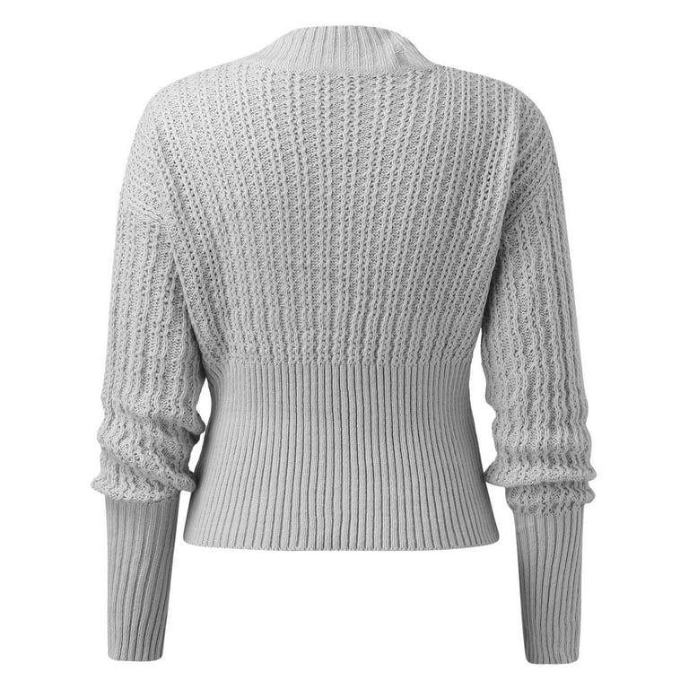 Gray Oversized Tunic Sweater - The Glamorous Gal