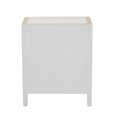 thumbnail image 4 of Home Fare Moderne Accent Poitrine Peinte à la Main en Tourbillon Blanc et Or, 4 of 6
