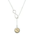 thumbnail image 1 of Delight Jewelry Silvertone Domed Music - Clarinet Silver tone Elegant Infinity Lariat Necklace, 1 of 4